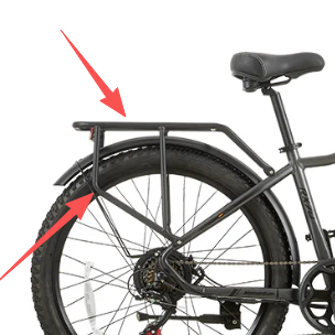 Original rear rack for Burchda E-bikes