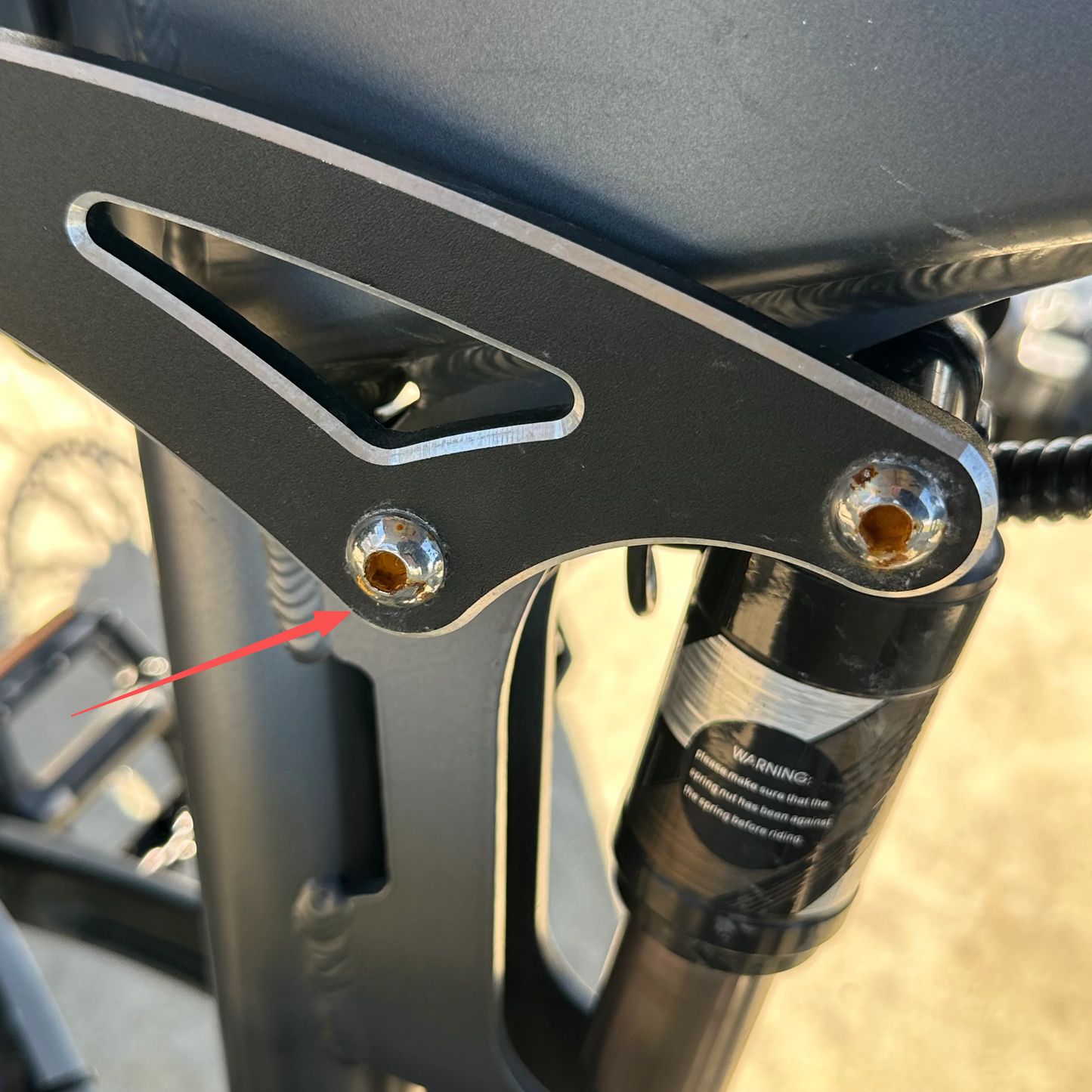 Burchda Electric Bike Original Rear Shock Screw (4-inch)