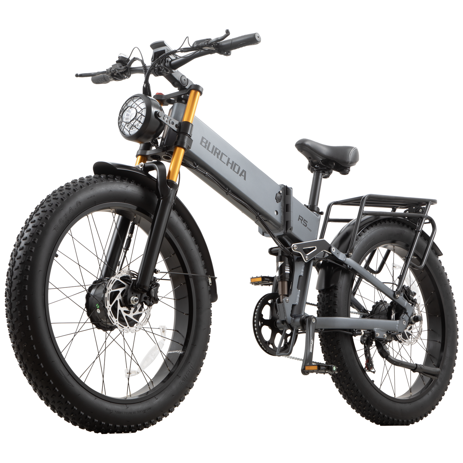BURCHDA R5 Pro Max 2026 Upgraded Dual Motor 2000W 30Ah Foldable All Terrain Mountain E-bike – Burchda Bikes Official Store