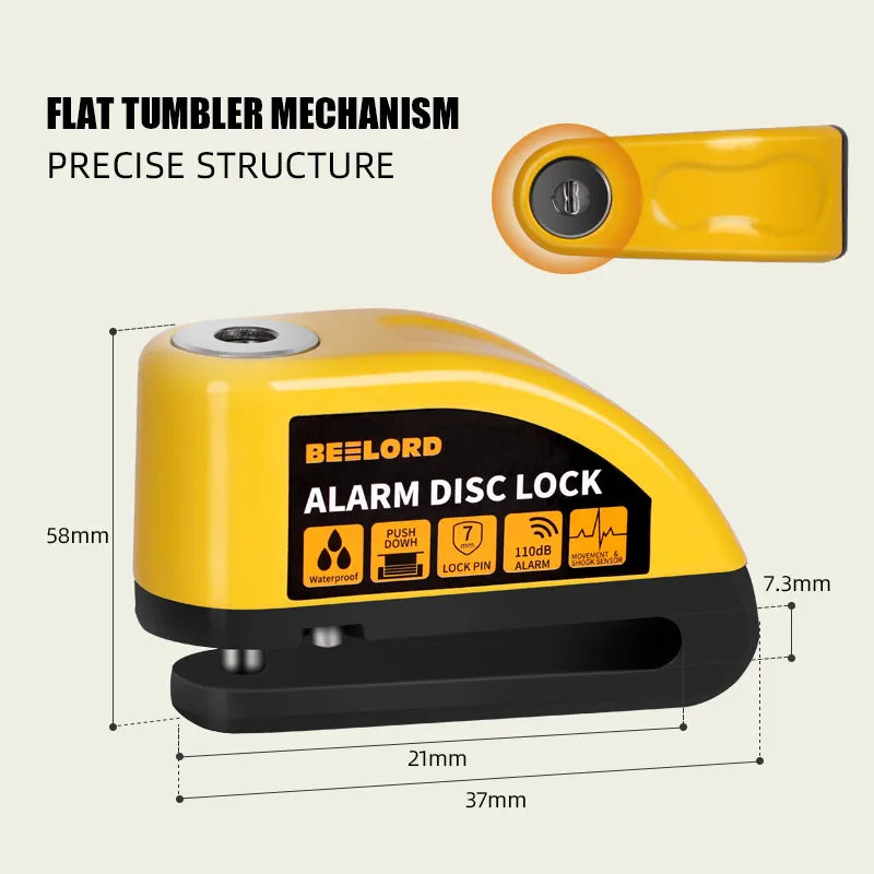 burchda Disc Brake Alarm Lock