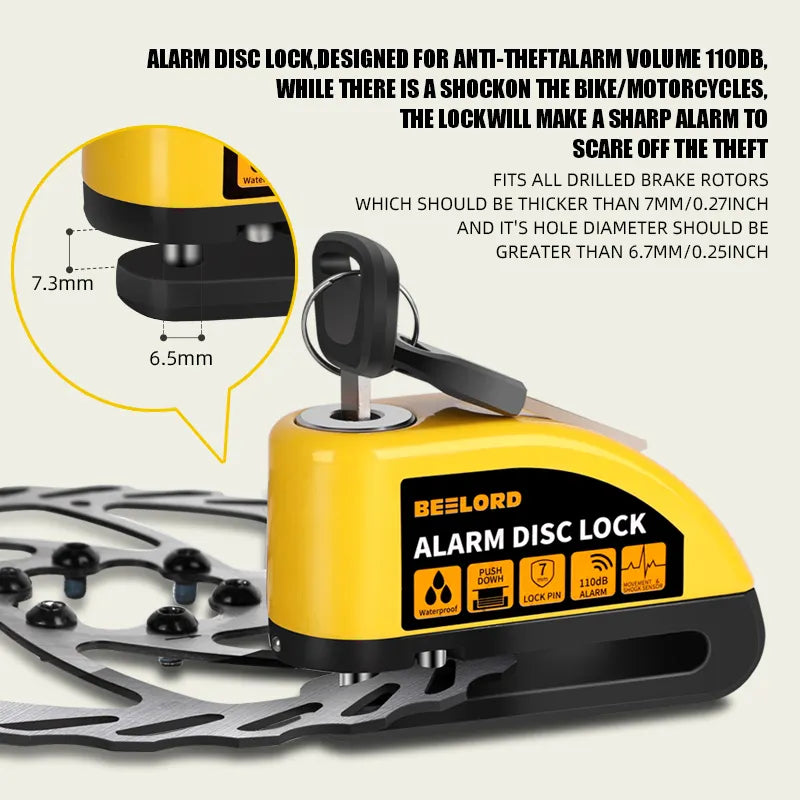 burchda Disc Brake Alarm Lock