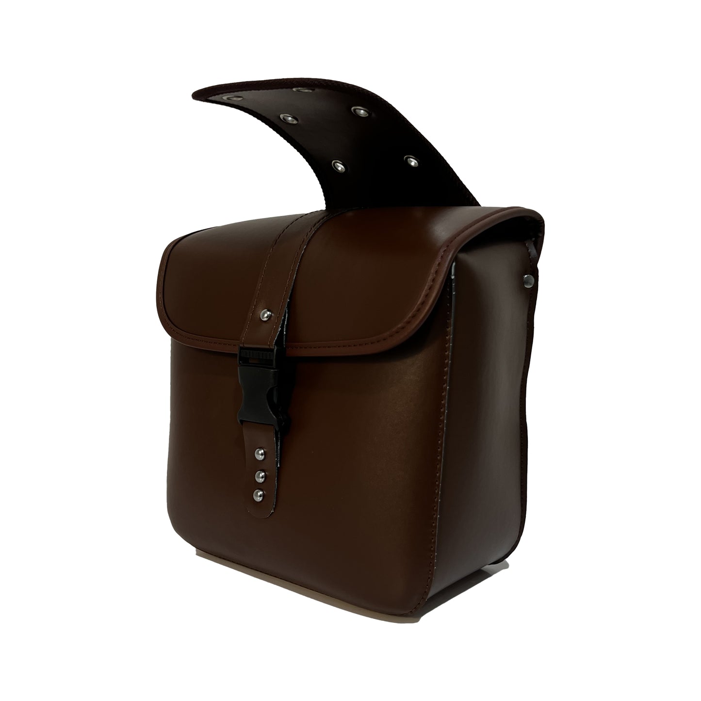 Borsa in pelle marrone Burchda per E-Bike, borsa da viaggio resistente, borsa per mountain bike, borsa da viaggio