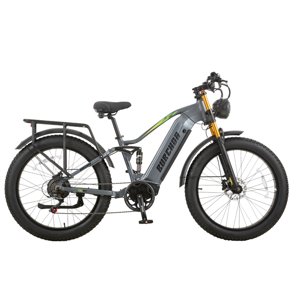 Burchoa Rx80 BURCHDA RX80(Upgraded) Off-road Full Suspension Fat Tire E-bike ...