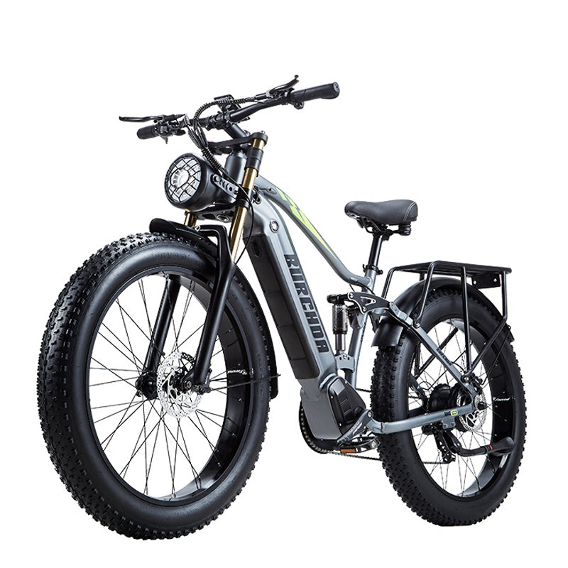 Velo electrique tout terrain a gros pneus avec ecran Bluetooth intelli Burchda Bikes Official Store