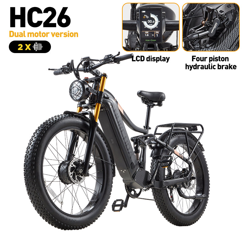 [Pre-Sale] BURCHDA HC26 2500W motor 48V30AH Battery Fat Tire E-Bike