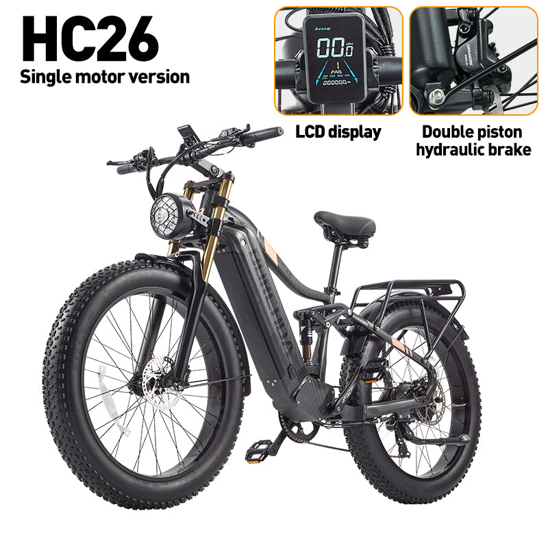 [Pre-Sale] BURCHDA HC26 2500W motor 48V30AH Battery Fat Tire E-Bike