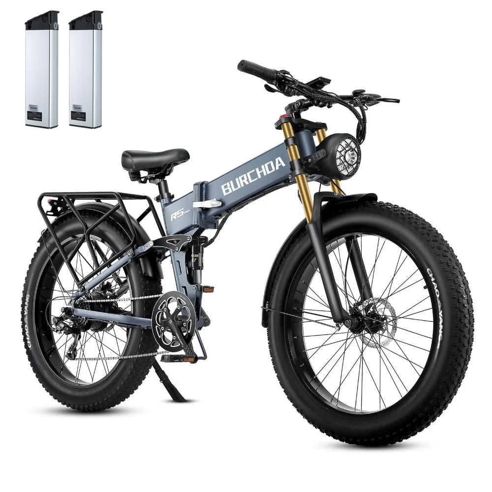 BURCHDA R5 PRO 20Ah 1000W Pantalla de colores inteligentes Bicicleta eléctrica de montaña todo terreno plegable
